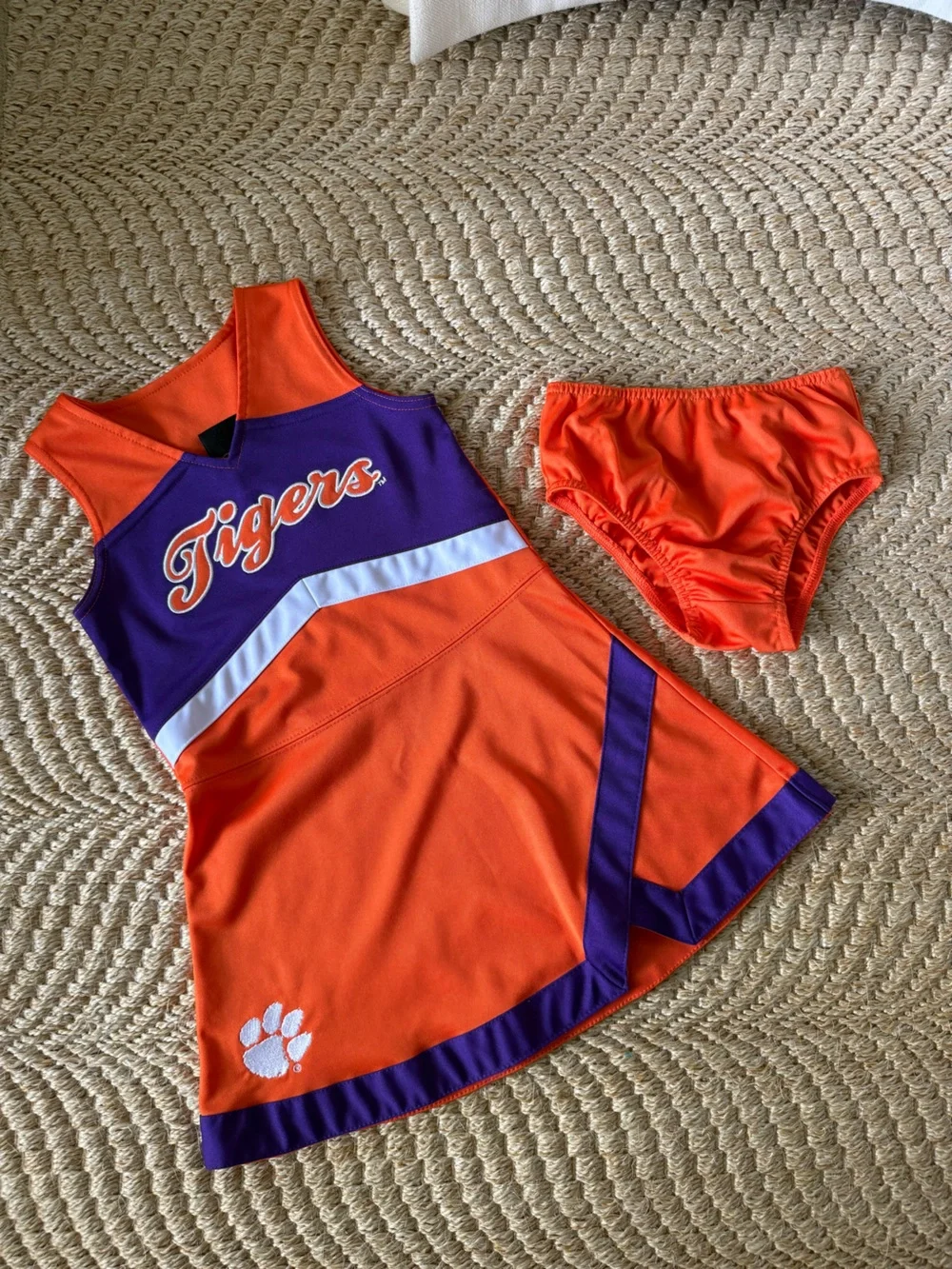 Girls Clemson Tigers Cheerleading Outfit